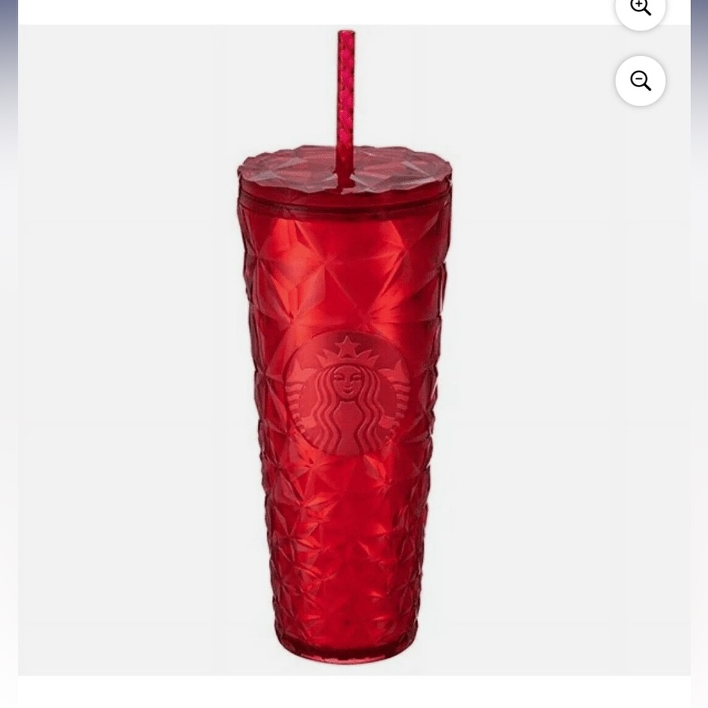 Starbucks 2023 Limited Edition Holiday Poinsettia Red Prism Cold Cup Tumbler